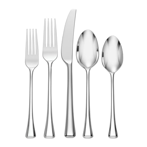 Oneida Faceta 20-Piece 18/10 Stainless Steel Flatware Set