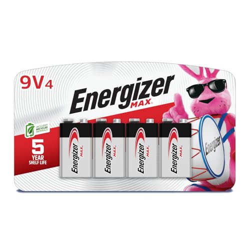 Energizer Max 9V Alkaline Batteries 4-Pack Deal