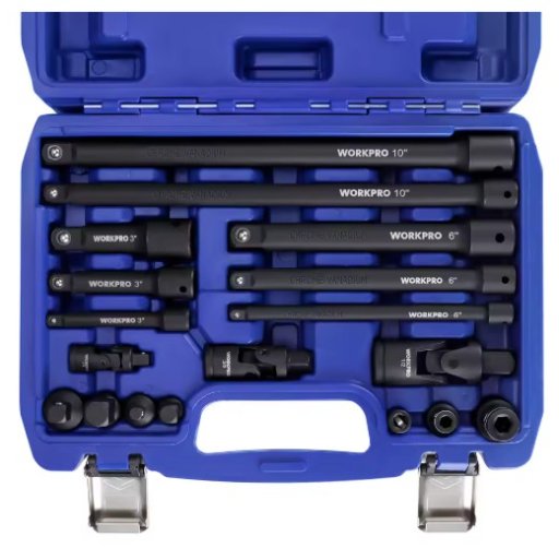 WORKPRO 18-Piece Drive Tool Accessory Set