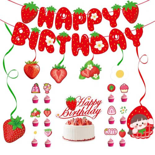 Strawberry Birthday Decorations