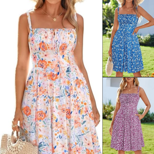 Summer Dress with Pockets for Women