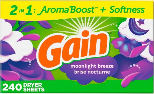 Gain Dryer Sheets 240-Count (Moonlight Breeze)