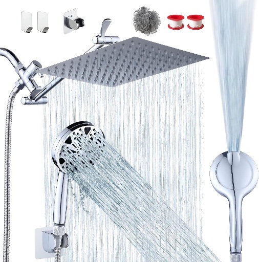 10''Rainfall Shower Head with Handheld Combo