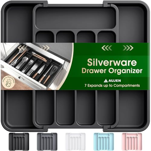 Aujen Expandable Silverware/Utensil Organizer