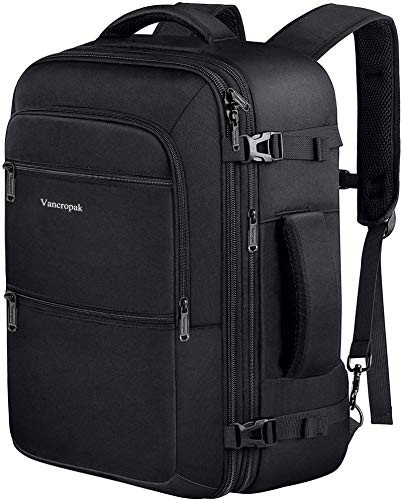 Vancropak Expandable Travel Carry On Backpack