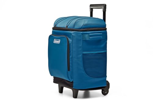 Coleman 42-Can Soft Rolling Cooler with Wheels (Blue) Deal