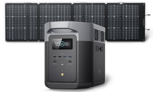 ECOFLOW DELTA 2 Max Portable Power Station with Solar Panel