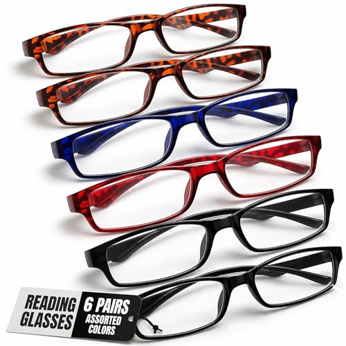 Foster Grant 3-Pack Reading Glasses Traditional Tortoise Assorted