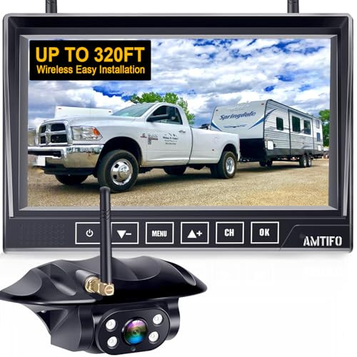 Wireless RV Backup Camera W/7" Touch Screen
