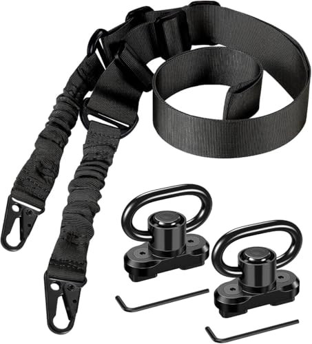 CVLIFE Two Point Sling with 2 Pack Anti-Rotation Sling Swivels