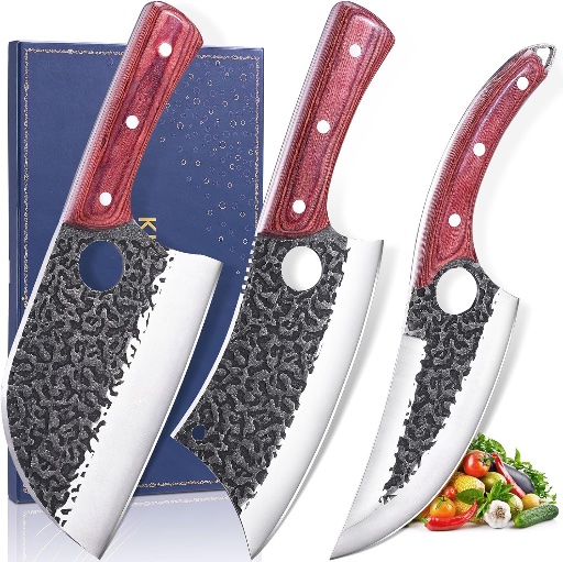 Hand Forged Meat Cleaver Set