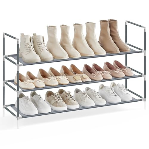 SONGMICS 3-Tier Shoe Rack