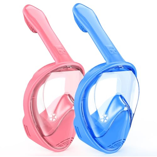 Kid's Full Face Snorkel Mask, Pack of 2