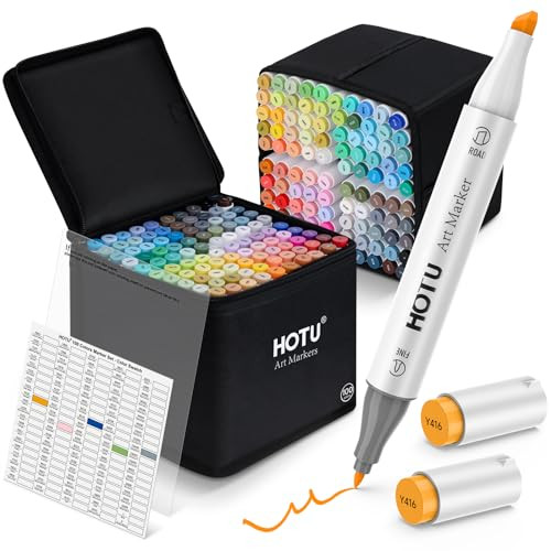 HOTU Alcohol Markers with Dual Tips