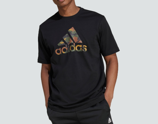 Adidas Men's Camo Badge of Sport Graphic Tee