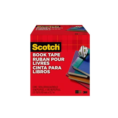 Scotch Book Tape, 4 in x 540 in