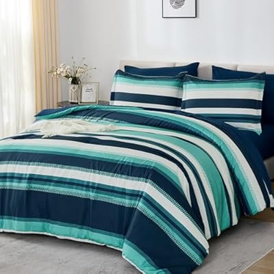 7-Piece Striped Comforter Set