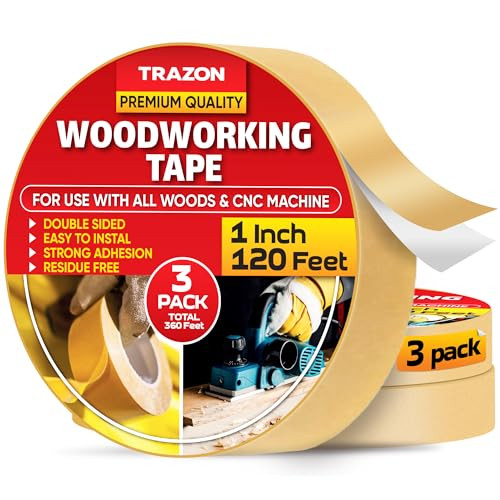 3-Pack Double Sided Woodworking Tape