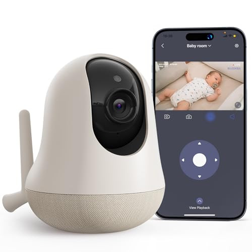 Nooie 5G Baby Monitor WiFi Smartphone, 2K Baby Camera Monitor