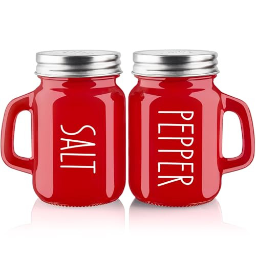 Red Salt and Pepper Shakers Set