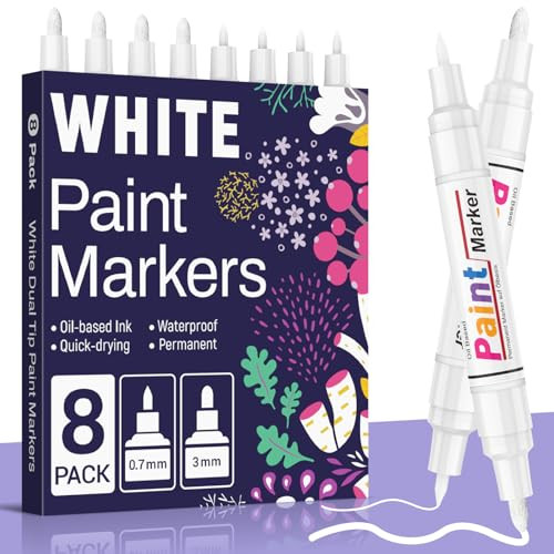 KERIFI Oil Based White Paint Pens