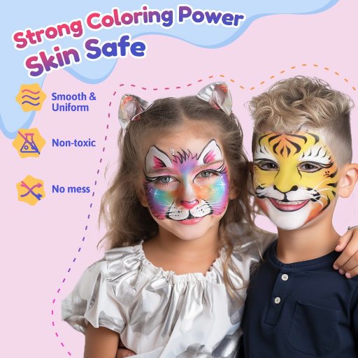 Janolia Kids Face Painting Kit