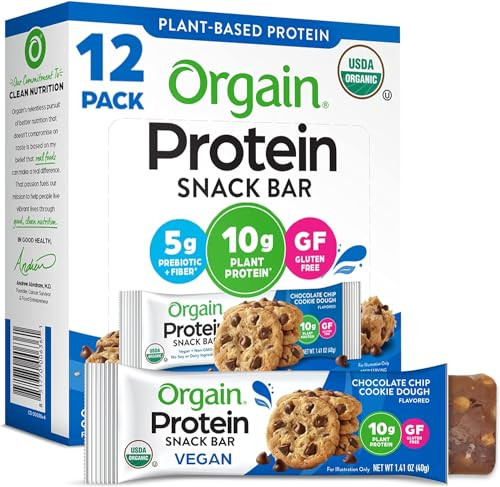 Orgain Organic 12-Pack Vegan Protein Bars