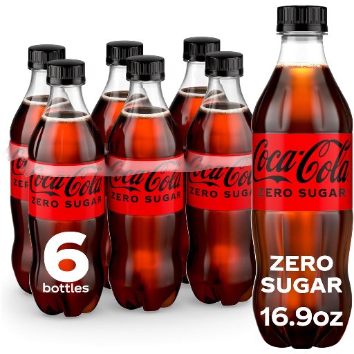Coke Zero Sugar Diet Soda Soft Drink 6-Pack, 16.9 Fl. Oz.