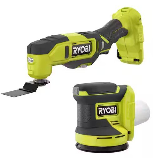 Ryobi One+ 18V Cordless Multi-Tool & Random Orbit Sander Kit