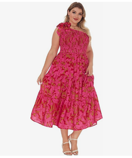 Plus Size Floral Summer Dress