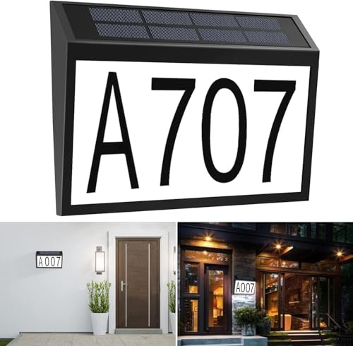 Solar House Number Light