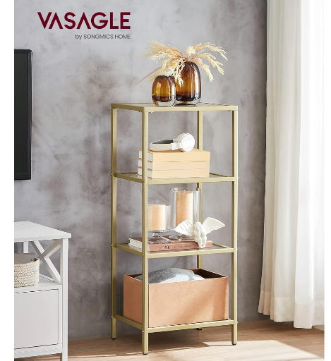 VASAGLE 4-Tier Bookshelf