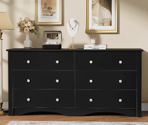 Homall 6 Drawer Wood Dresser Furniture