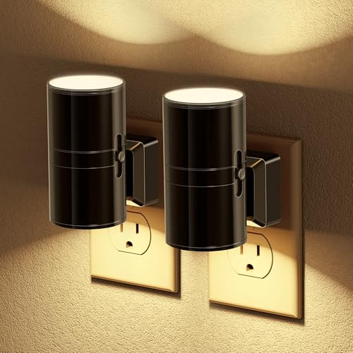 JandCase Dimmable LED Wall Plug Night Lights