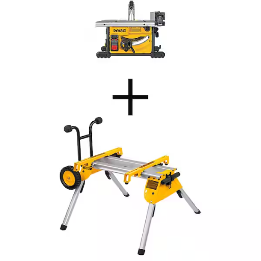 Dewalt Table Saw with Rolling Stand