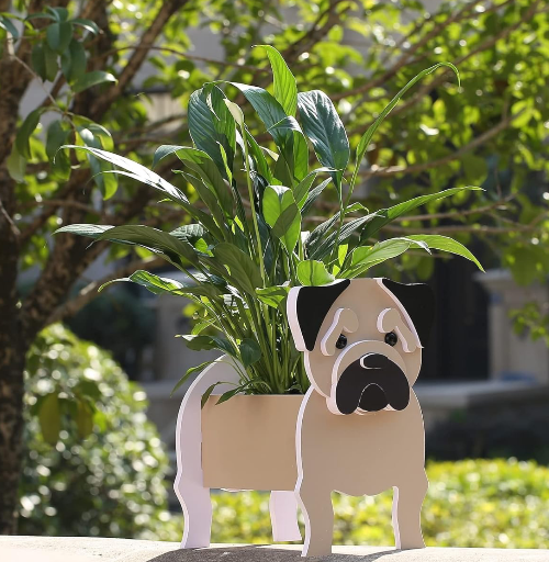 Pug Dog Planter Plant Pot