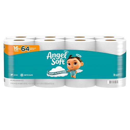 Angel Soft Mega Rolls 2-Ply Toilet Paper