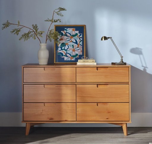Mercury Row Yarber 6 Drawer Solid Wood Double Dresser