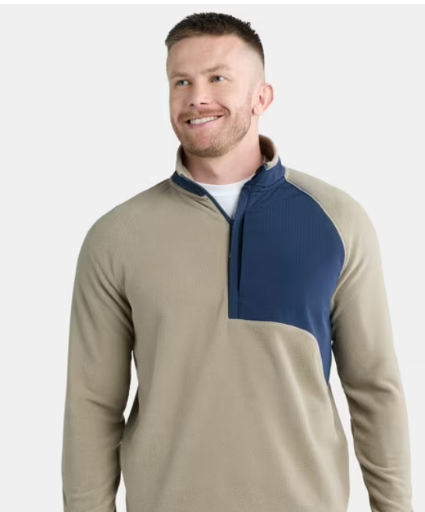 Ozark Trail Men's Micro Fleece Half Zip Pullover