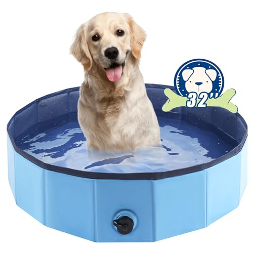 32" Foldable Dog Bath Swimming Pool