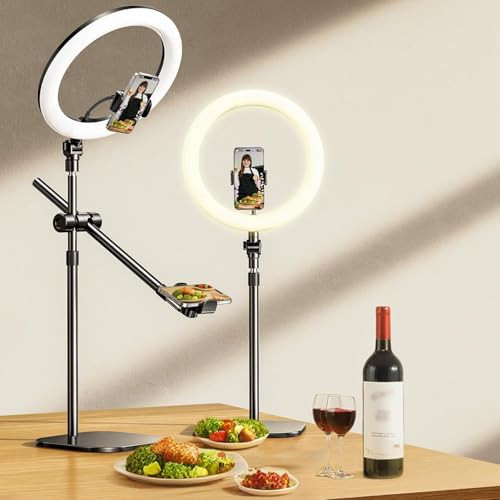 Overhead Phone Mount with Ring Light