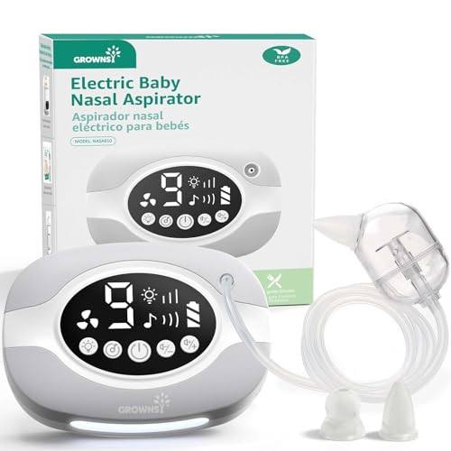 Grownsy 9-in-1 Baby Electric Hospital-Grade Nasal Aspirator