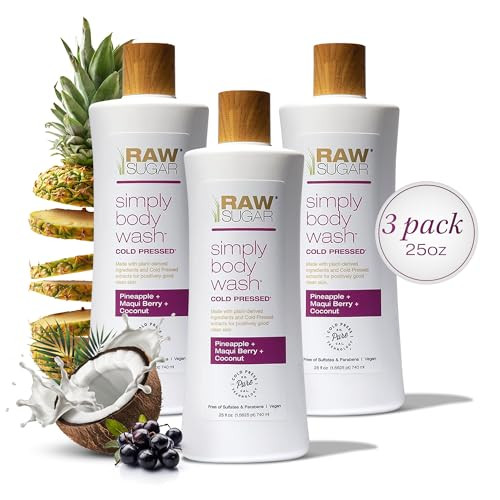 RAW SUGAR Simply Body Wash 3-Pack