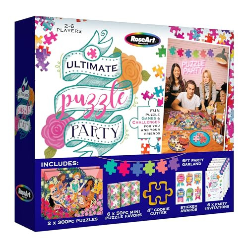 RoseArt Ultimate Puzzle Party Game Night Box Set