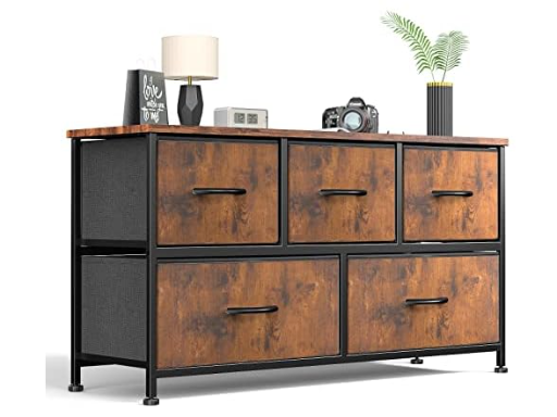 Sweetcrispy 5-Drawer Fabric Dresser