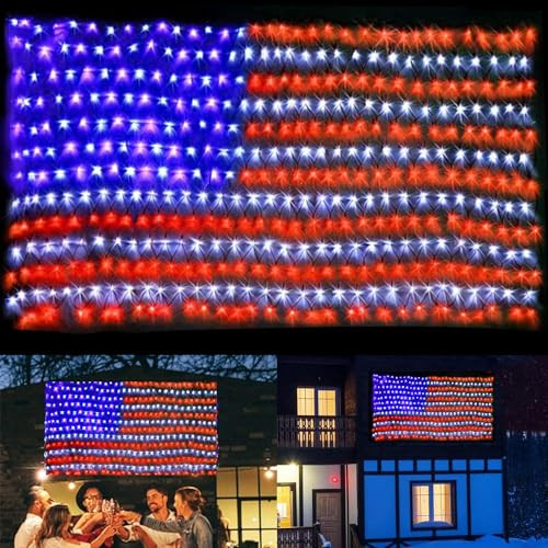 American Flag Lights (Plug)