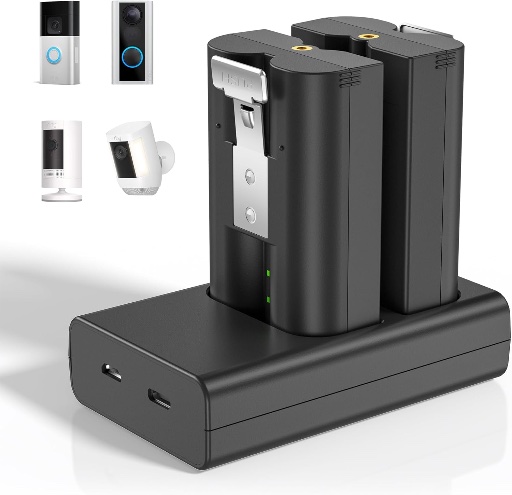 Rechargeable Battery 2-Pack for Ring Cameras