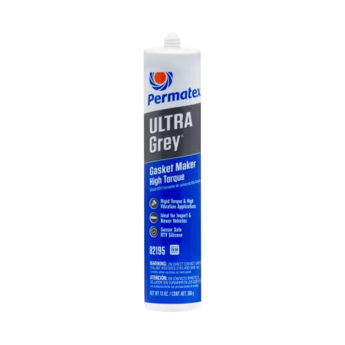Permatex Ultra Grey Rigid High Torque RTV Silicone Gasket Maker Adhesive 13-Oz