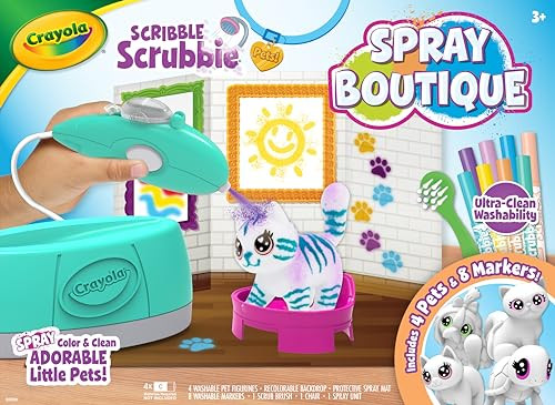 Crayola Scribble Scrubbie Pets Spray Boutique