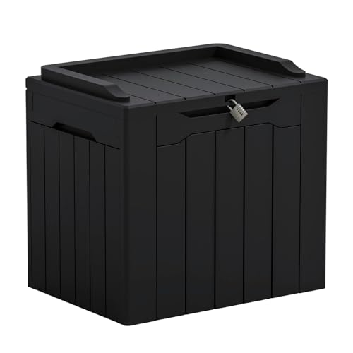 31-Gallon Greesum Outdoor Resin Storage Box (Dark Black)